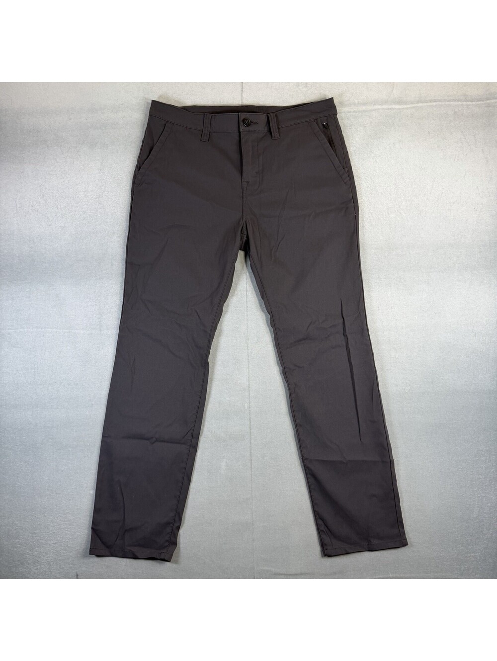 PrAna Stretch Zion Pants Mens 33x30 Gray Straight Roll Up Hiking Cargo Stretch